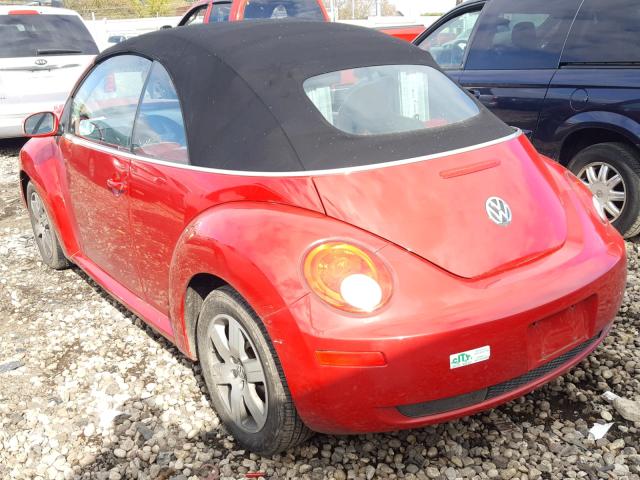 3VWRF31Y26M304512 - 2006 VOLKSWAGEN NEW BEETLE 红色 照片 3