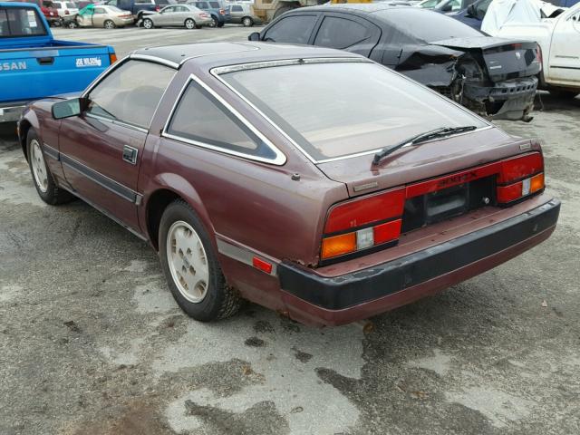 JN1HZ14S3EX008802 - 1984 DATSUN 300ZX MAROON photo 3