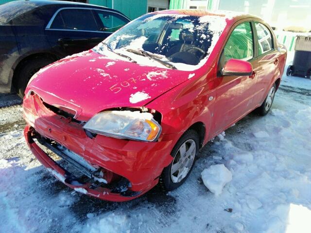 KL2TD55697B151156 - 2007 PONTIAC WAVE RED photo 2