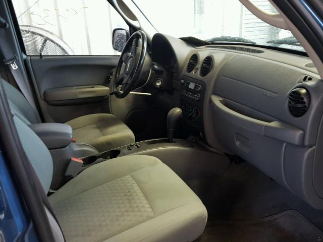 1J4GK48K36W168303 - 2006 JEEP LIBERTY SP BLUE photo 5