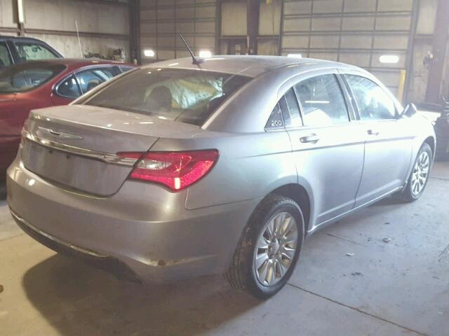 1C3CCBAB5EN207899 - 2014 CHRYSLER 200 LX SILVER photo 4