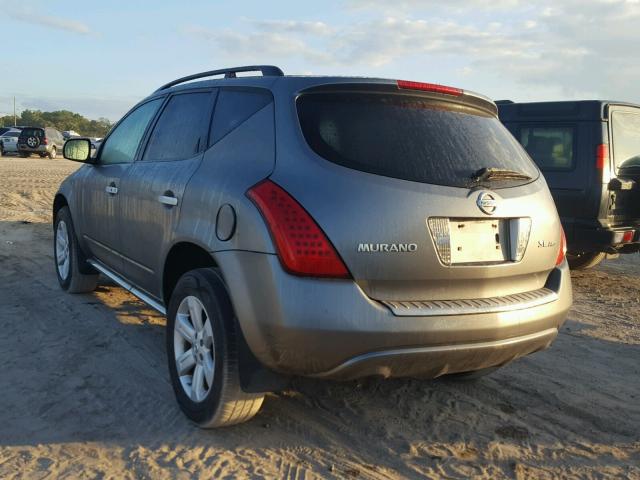 JN8AZ08W87W605432 - 2007 NISSAN MURANO SL SILVER photo 3