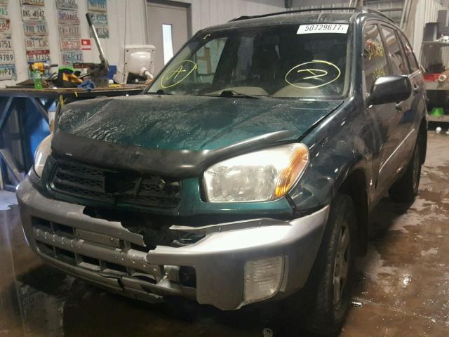 JTEHH20V336081141 - 2003 TOYOTA RAV4 GREEN photo 2