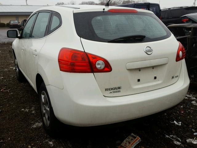 JN8AS58V98W406593 - 2008 NISSAN ROGUE S WHITE photo 3