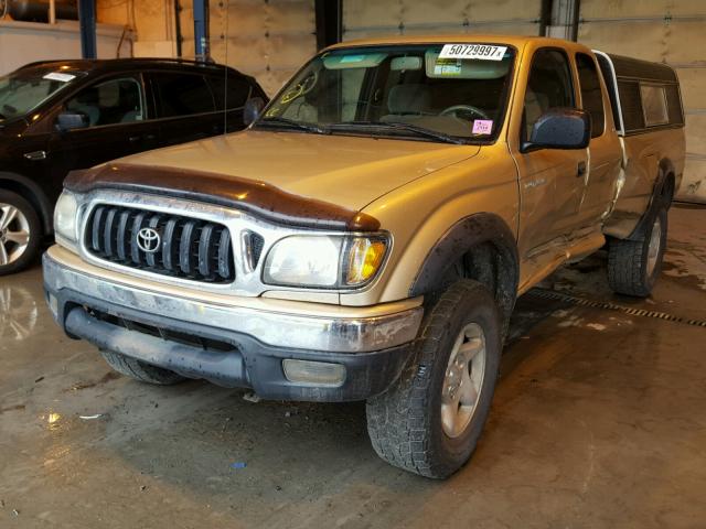 5TEWN72N93Z192469 - 2003 TOYOTA TACOMA XTR GOLD photo 2