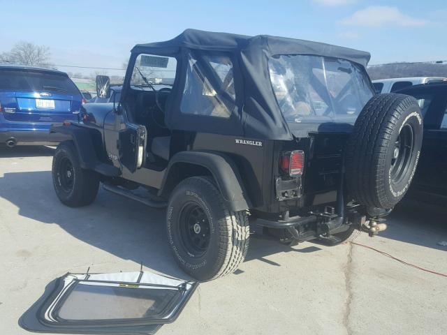 2J4FY29S7MJ102774 - 1991 JEEP WRANGLER BLACK photo 3