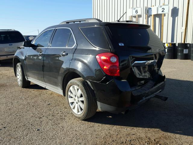 2CNFLPEY5A6313137 - 2010 CHEVROLET EQUINOX LT BLACK photo 3