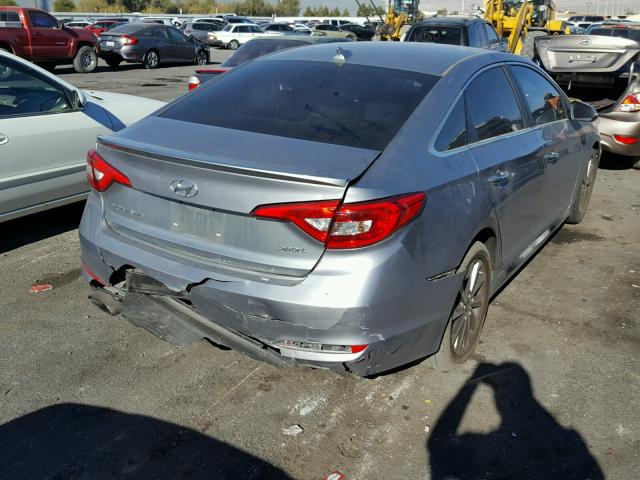 5NPE34AF6FH244044 - 2015 HYUNDAI SONATA SPO GRAY photo 4