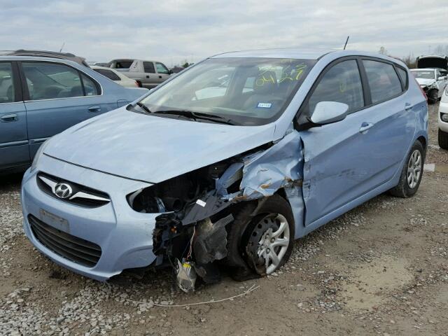 KMHCT5AE5CU027487 - 2012 HYUNDAI ACCENT GLS BLUE photo 2