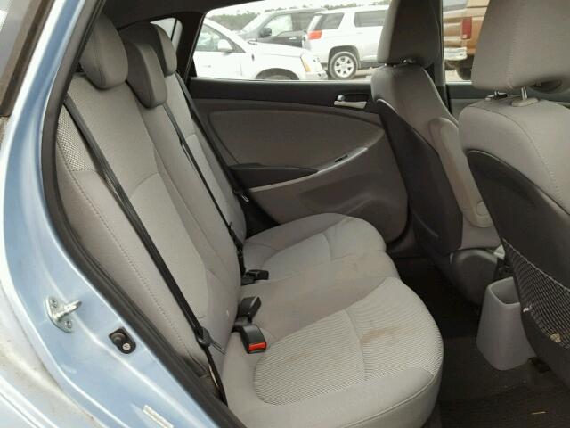 KMHCT5AE5CU027487 - 2012 HYUNDAI ACCENT GLS BLUE photo 6