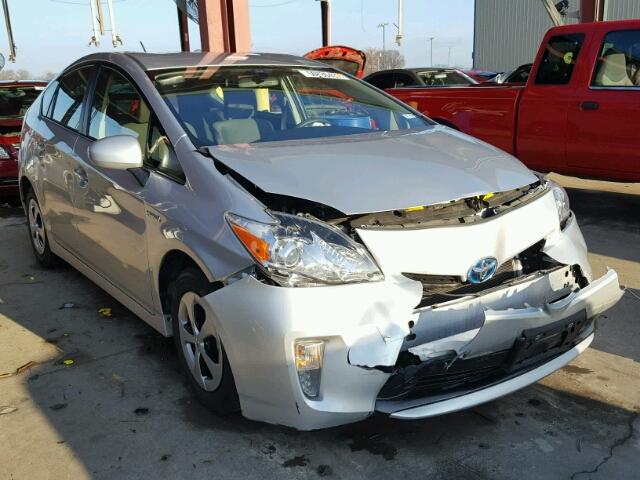 JTDKN3DU6D5649240 - 2013 TOYOTA PRIUS SILVER photo 1