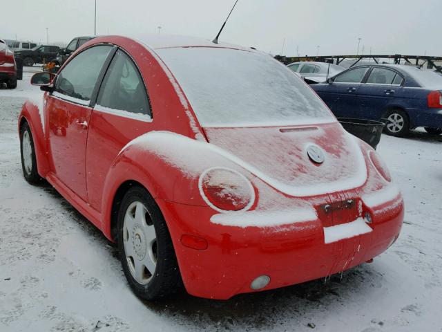 3VWCC21C3XM465000 - 1999 VOLKSWAGEN NEW BEETLE RED photo 3