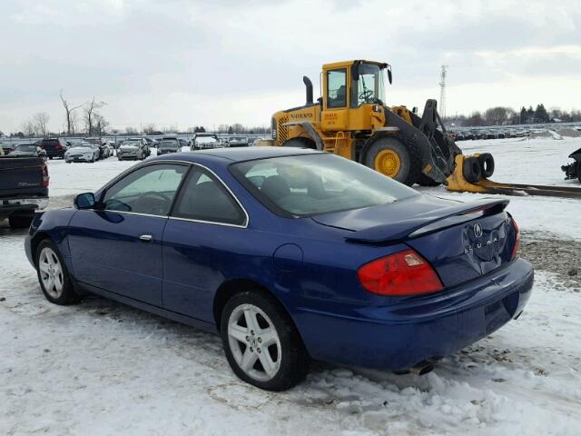 19UYA42682A800102 - 2002 ACURA 3.2CL TYPE BLUE photo 3