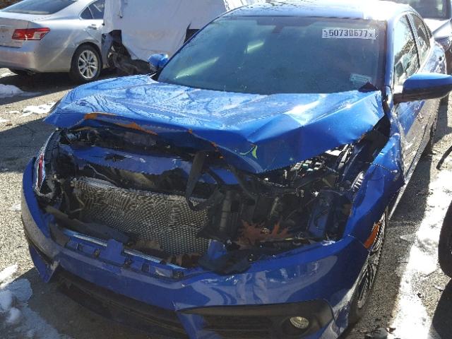 2HGFC1F33HH647378 - 2017 HONDA CIVIC EX BLUE photo 2