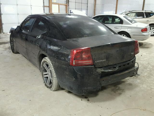 2B3KA53H76H529939 - 2006 DODGE CHARGER R/ BLACK photo 3