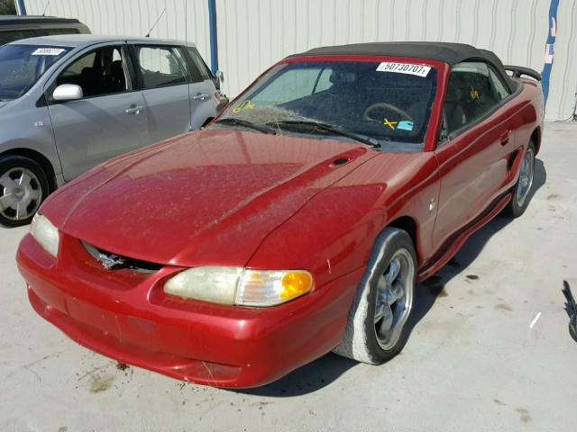 1FALP4440SF132694 - 1995 FORD MUSTANG RED photo 2