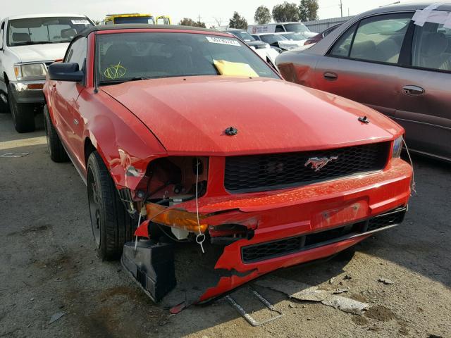 1ZVFT84NX75206006 - 2007 FORD MUSTANG RED photo 1