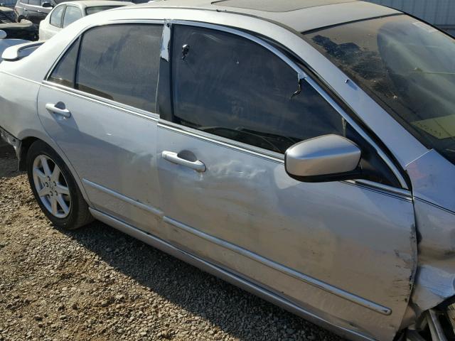 1HGCM66544A071405 - 2004 HONDA ACCORD EX SILVER photo 9