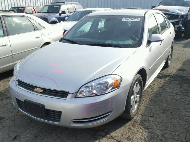 2G1WF5EK6B1323758 - 2011 CHEVROLET IMPALA LS SILVER photo 2