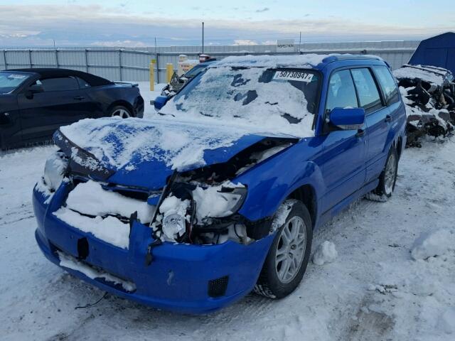 JF1SG66618H714306 - 2008 SUBARU FORESTER S BLUE photo 2