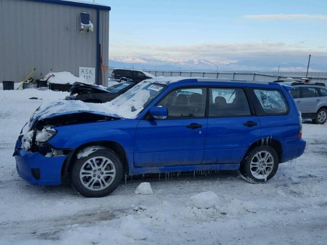 JF1SG66618H714306 - 2008 SUBARU FORESTER S BLUE photo 9