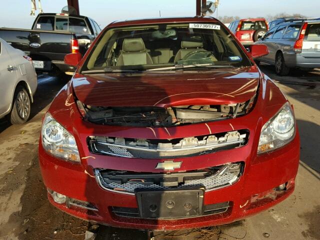 1G1ZK57718F279963 - 2008 CHEVROLET MALIBU LTZ RED photo 9