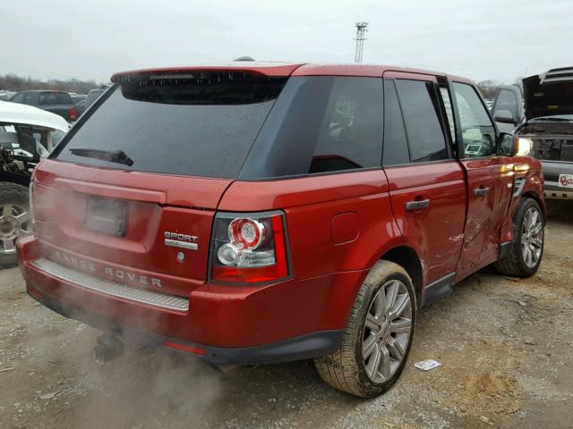 SALSK2D41BA295417 - 2011 LAND ROVER RANGE ROVE RED photo 4