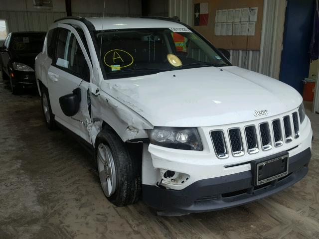 1C4NJCBA4GD634196 - 2016 JEEP COMPASS SP WHITE photo 1