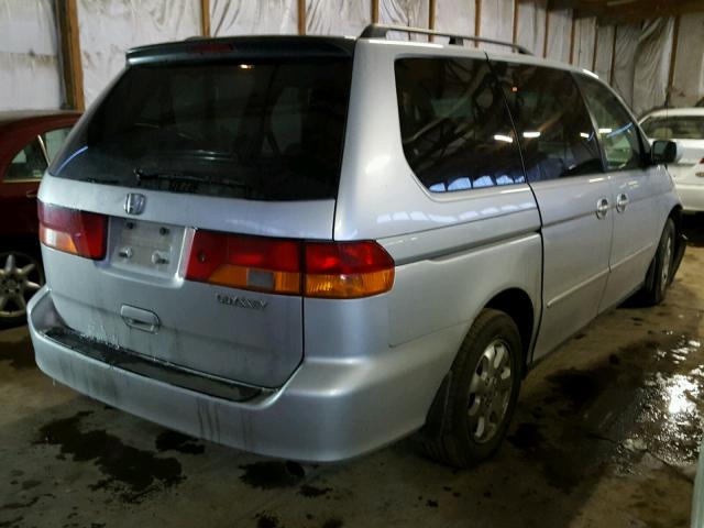 5FNRL18694B026259 - 2004 HONDA ODYSSEY EX SILVER photo 4