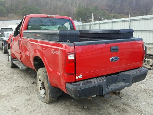 1FTNF21559EA26507 - 2009 FORD F250 SUPER RED photo 3