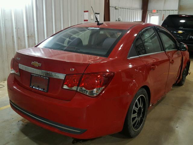 1G1PF5SC9C7277915 - 2012 CHEVROLET CRUZE LT RED photo 4