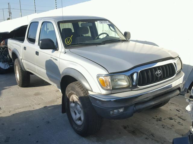 5TEGN92N02Z104939 - 2002 TOYOTA TACOMA DOU GRAY photo 1