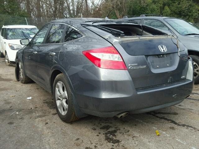 5J6TF2H57AL016262 - 2010 HONDA ACCORD CRO GRAY photo 3