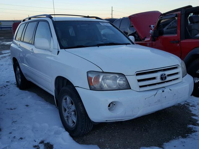 JTEEP21A560136505 - 2006 TOYOTA HIGHLANDER WHITE photo 1