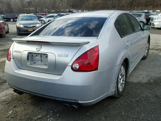 1N4BA41E17C843761 - 2007 NISSAN MAXIMA SE SILVER photo 4