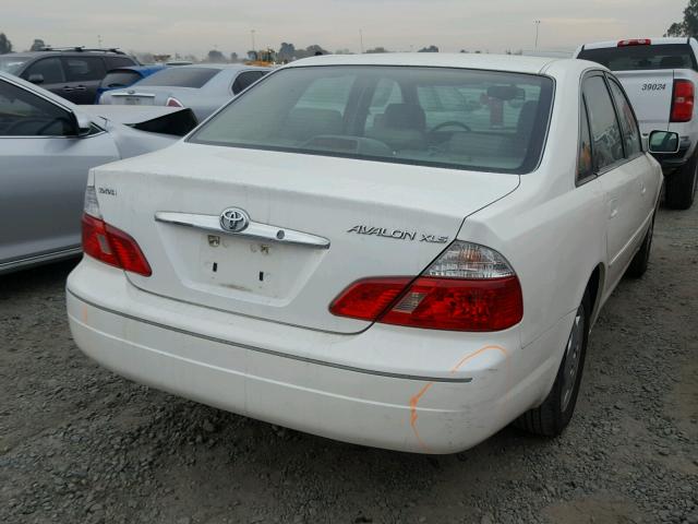 4T1BF28B94U350391 - 2004 TOYOTA AVALON XL WHITE photo 4