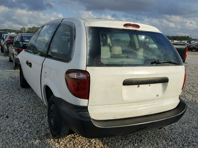 1D4GP25383B261610 - 2003 DODGE CARAVAN SE WHITE photo 3