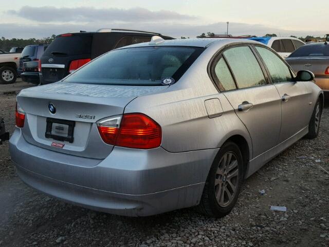 WBAVA37587NE28174 - 2007 BMW 328 I SILVER photo 4