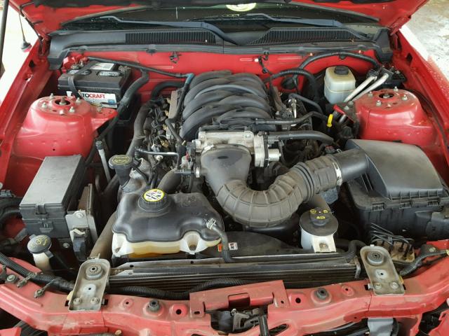 1ZVFT82H255138102 - 2005 FORD MUSTANG GT RED photo 7