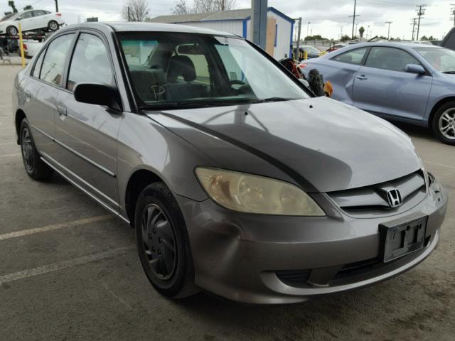 2HGES16305H519657 - 2005 HONDA CIVIC DX V GRAY photo 1