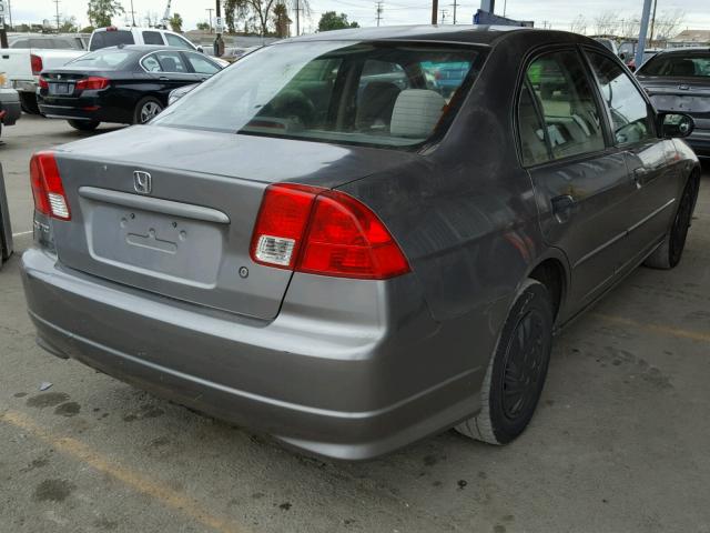 2HGES16305H519657 - 2005 HONDA CIVIC DX V GRAY photo 4