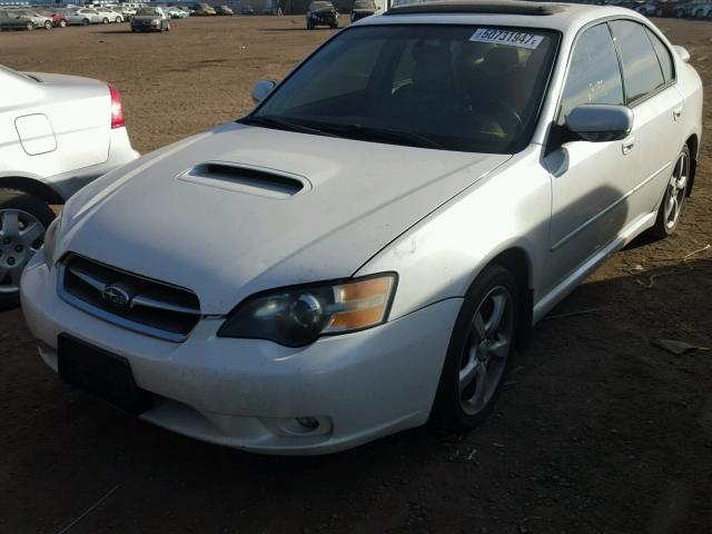 4S3BL676554210672 - 2005 SUBARU LEGACY GT WHITE photo 2