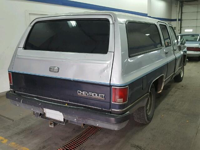 1GNER16K4LF134318 - 1990 CHEVROLET SUBURBAN R TWO TONE photo 4