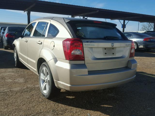 1B3CB3HA5AD565975 - 2010 DODGE CALIBER MA GOLD photo 3