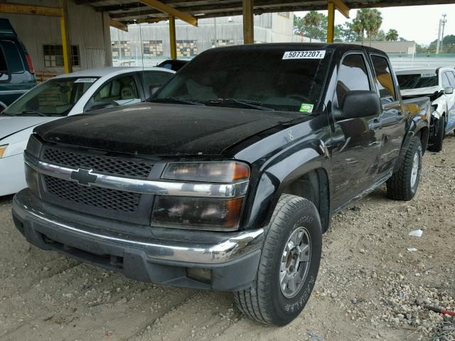 1GCDS136358184943 - 2005 CHEVROLET COLORADO BLACK photo 2