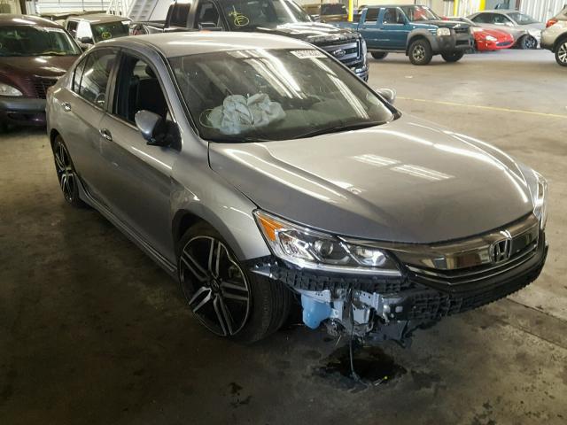 1HGCR2F18HA076233 - 2017 HONDA ACCORD SPO SILVER photo 1