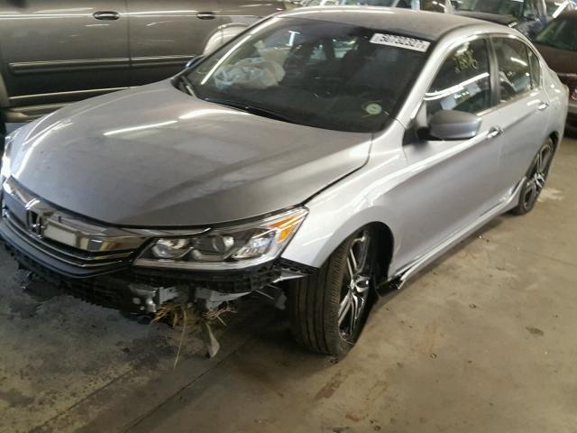 1HGCR2F18HA076233 - 2017 HONDA ACCORD SPO SILVER photo 2