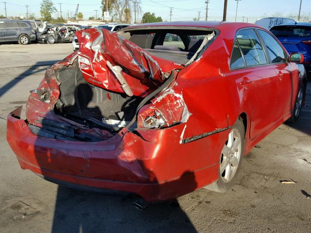 4T1BK46K27U005654 - 2007 TOYOTA CAMRY NEW RED photo 4