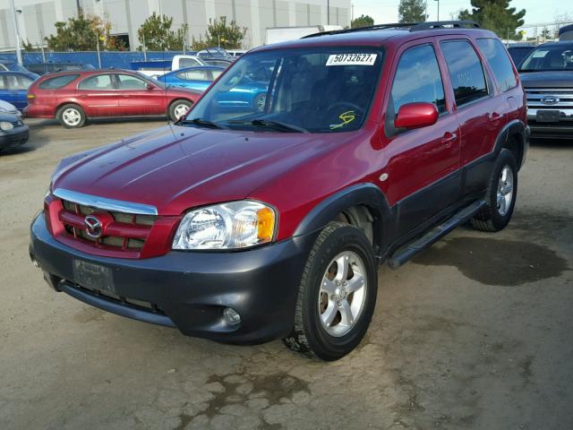 4F2YZ04166KM17857 - 2006 MAZDA TRIBUTE S RED photo 2