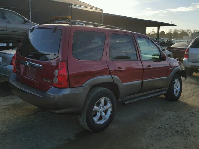 4F2YZ04166KM17857 - 2006 MAZDA TRIBUTE S RED photo 4